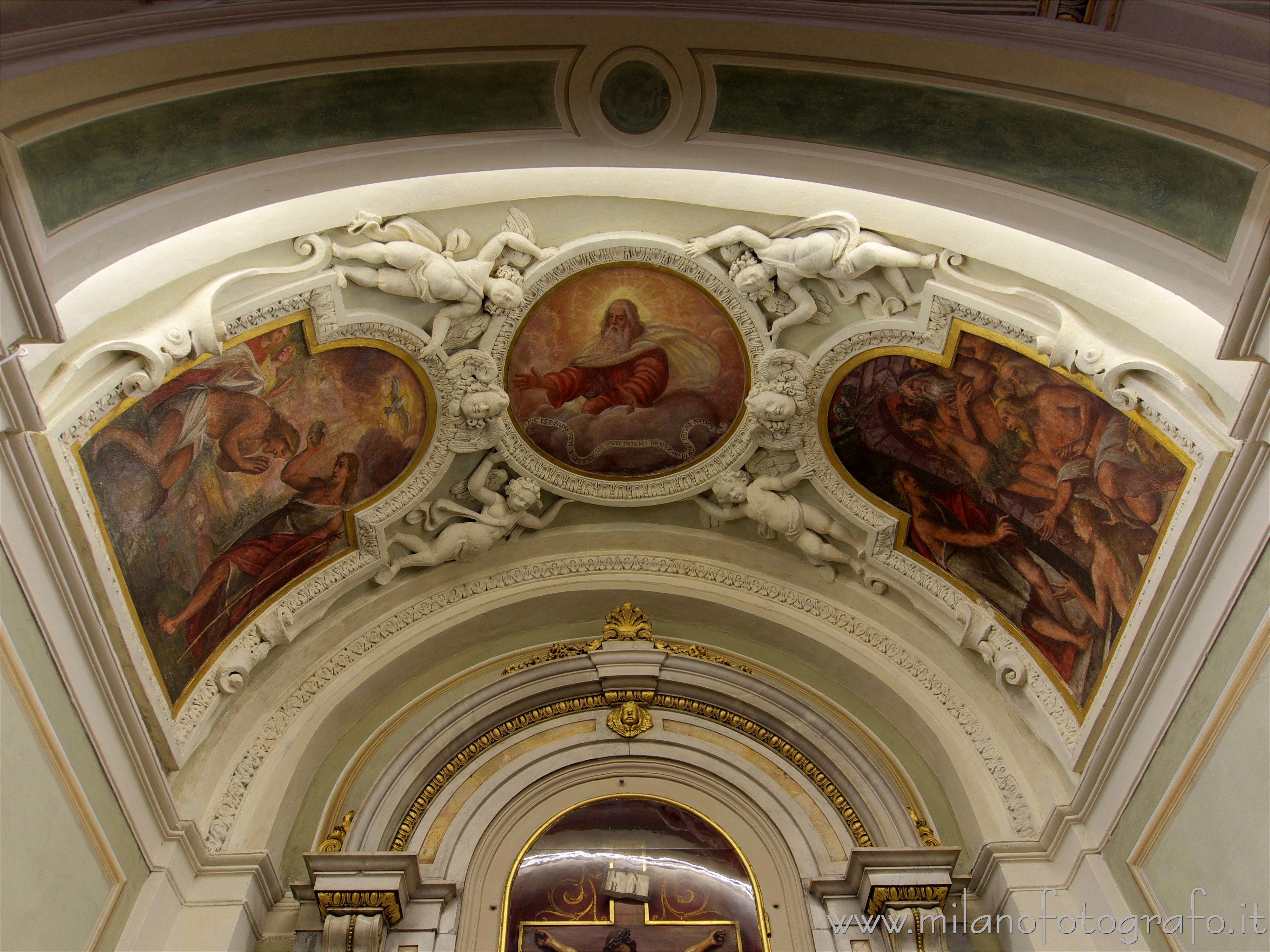 Milan (Italy) - Ceiling of the Chapel of the crucifixion in the church of Sant'Ambrogio ad Nemus